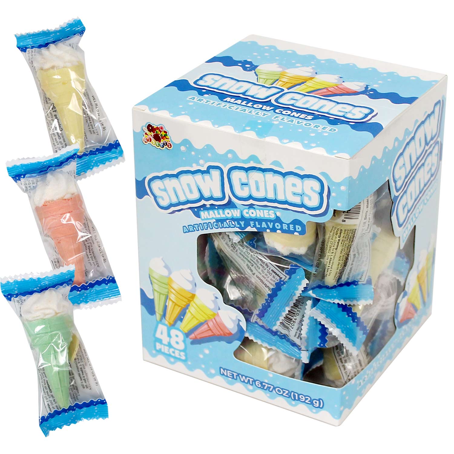 Snow Cone Paper Cones 6 oz. (200 Pack)