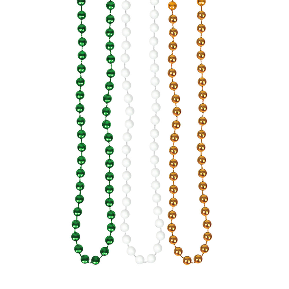 St. Patrick's Day Barrel Beads for Kandi, Clear Green Beads for Bracel
