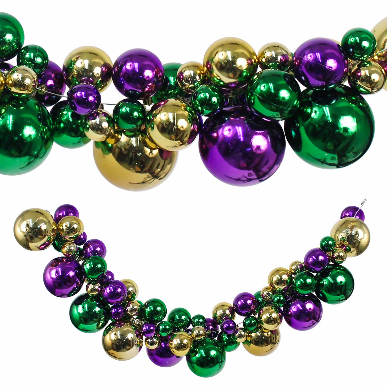 large mardi gras ball garland