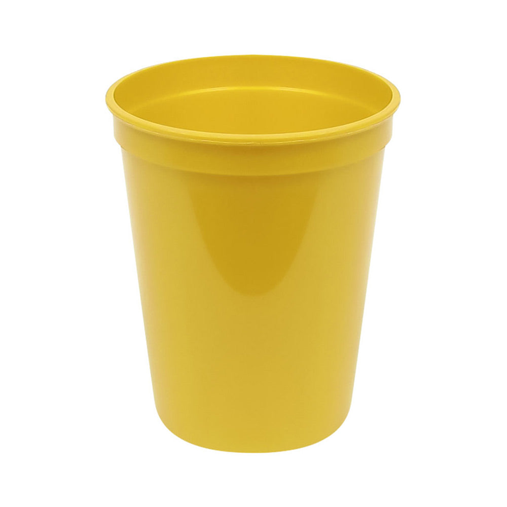 Plastic 16 Oz Stadium Cup - Yellow (25 Pack)