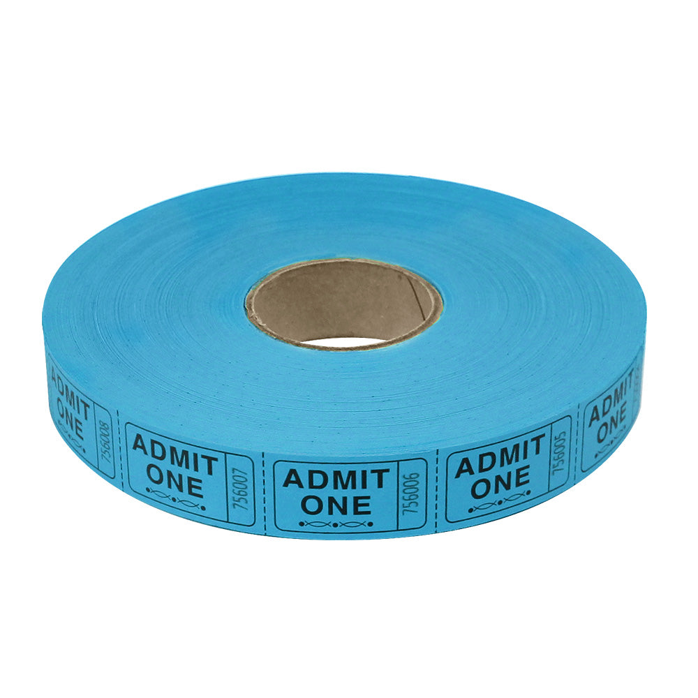 Roll Tickets - Admit One - Blue (2000 ROLL)