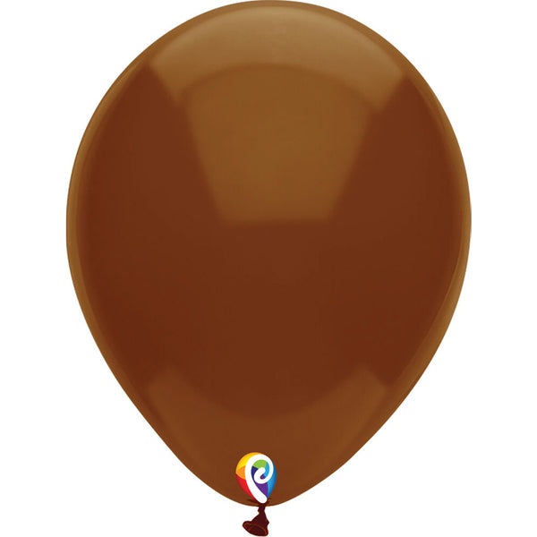 Funsational Brown Latex Party Balloons 12" (15 PACK)