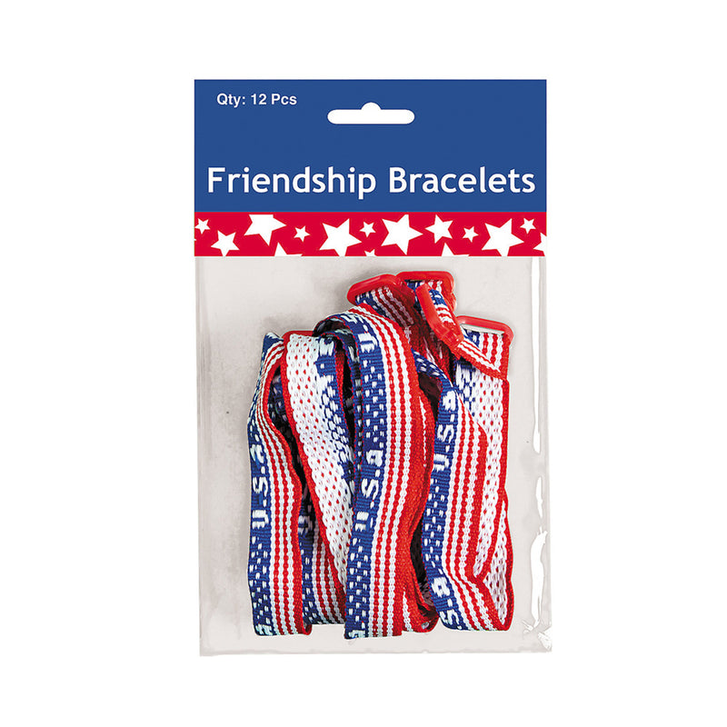 Nylon “USA” Woven Friendship Bracelets (DZ)