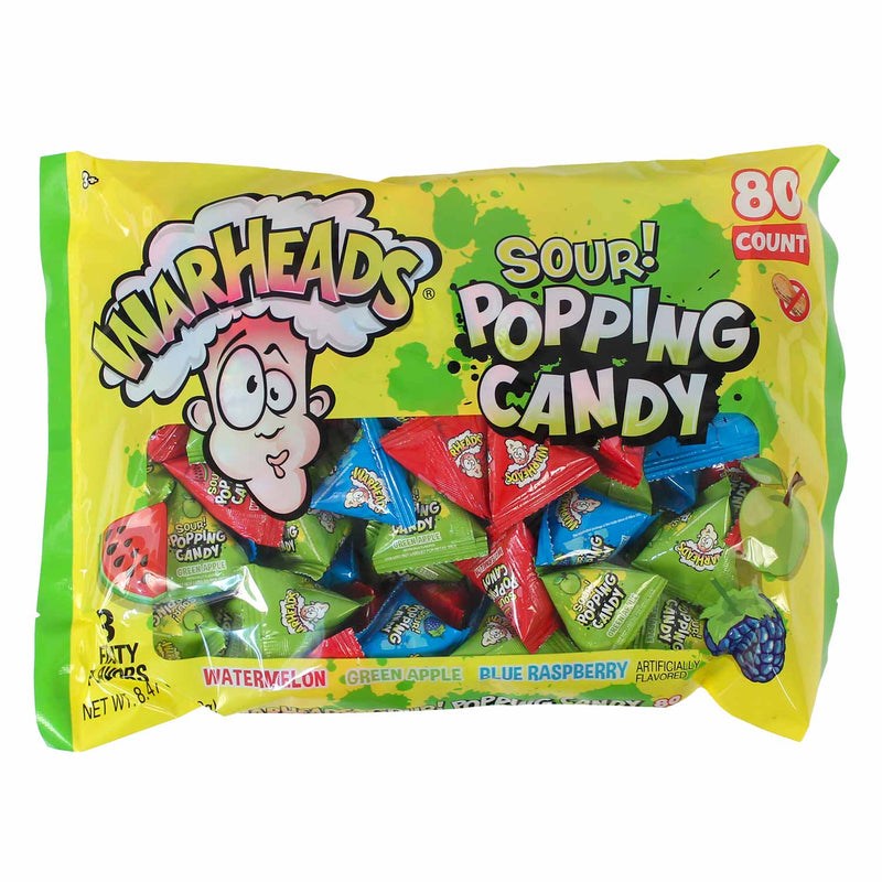 Warheads Sour Popping Candy Assortment 80 Count