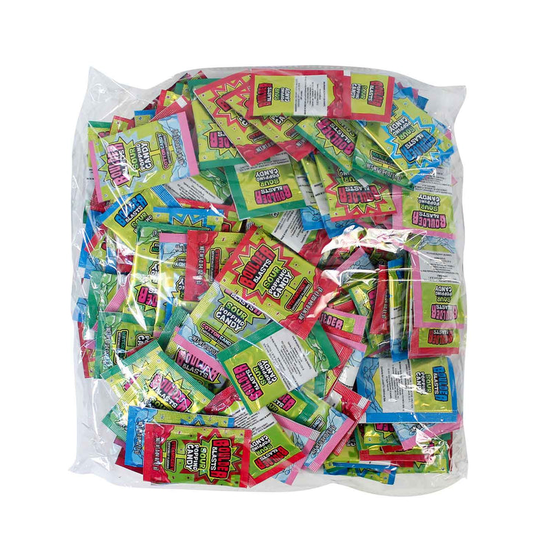 Sour Boulder Blast Popping Candy Bulk Bag 250 Count