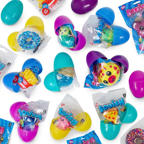 Squishy Toy Filled Easter Eggs 3.25" (DZ)