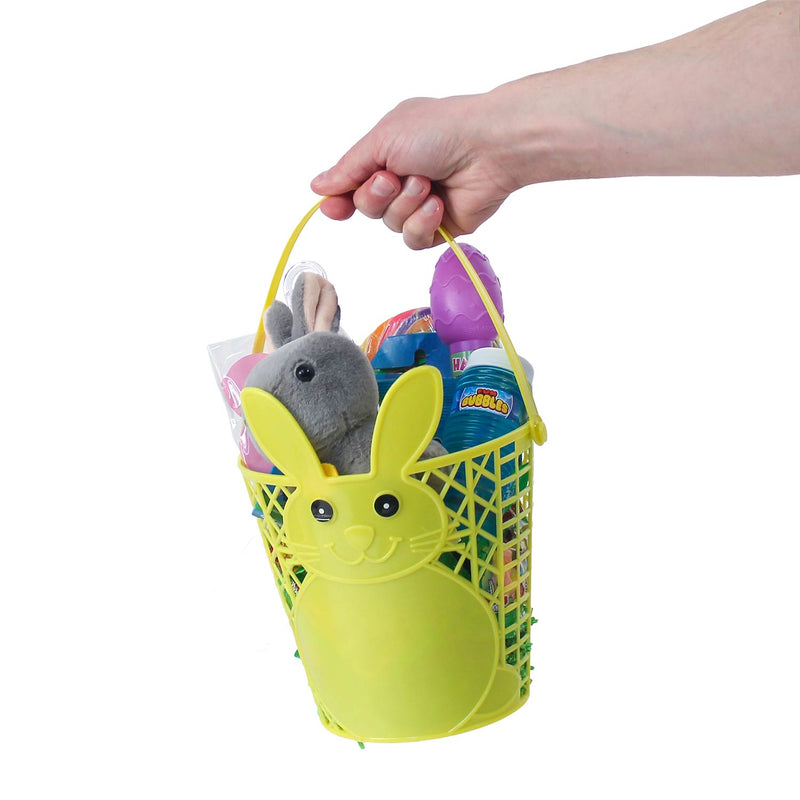 Filled Plastic Bunny Basket