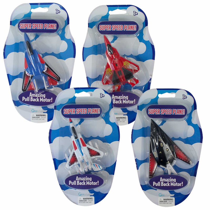 Pull-Back Super Speed Plane Assorted 4.5"