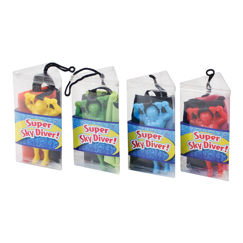 Super Sky Diver Parachuter Assorted 4"