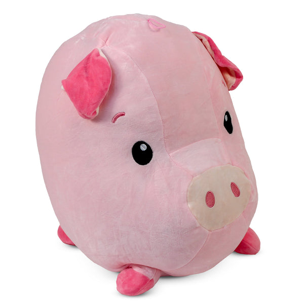 Plush Super Soft Round Pig 17"