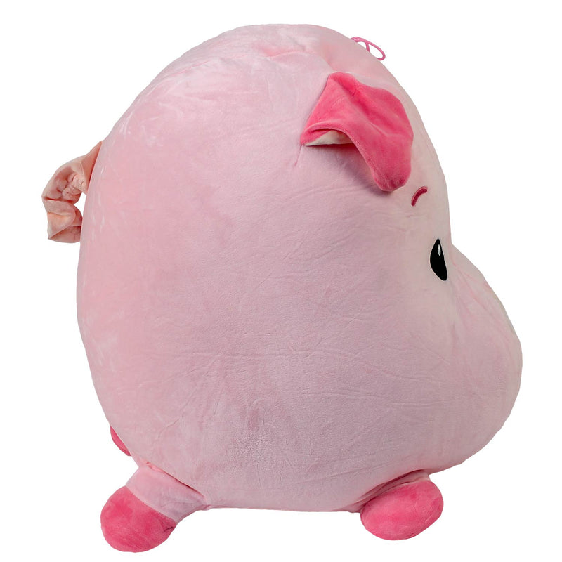 Plush Super Soft Round Pig 17"