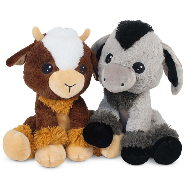 Plush Precious Goat and Donkey Assorted 21"