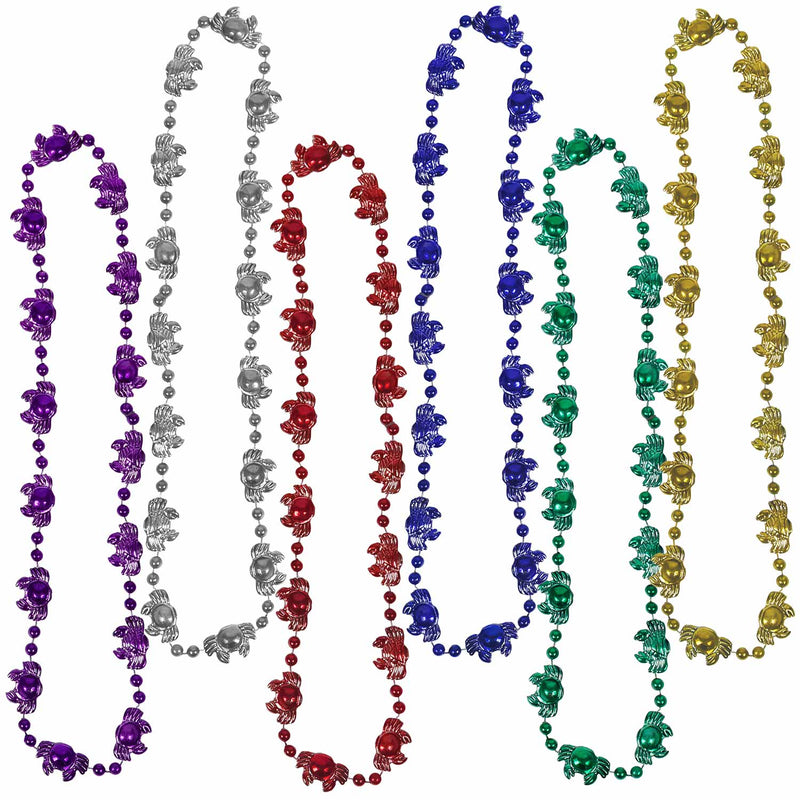 Bead 33" Crab Assorted Color (48 PACK)