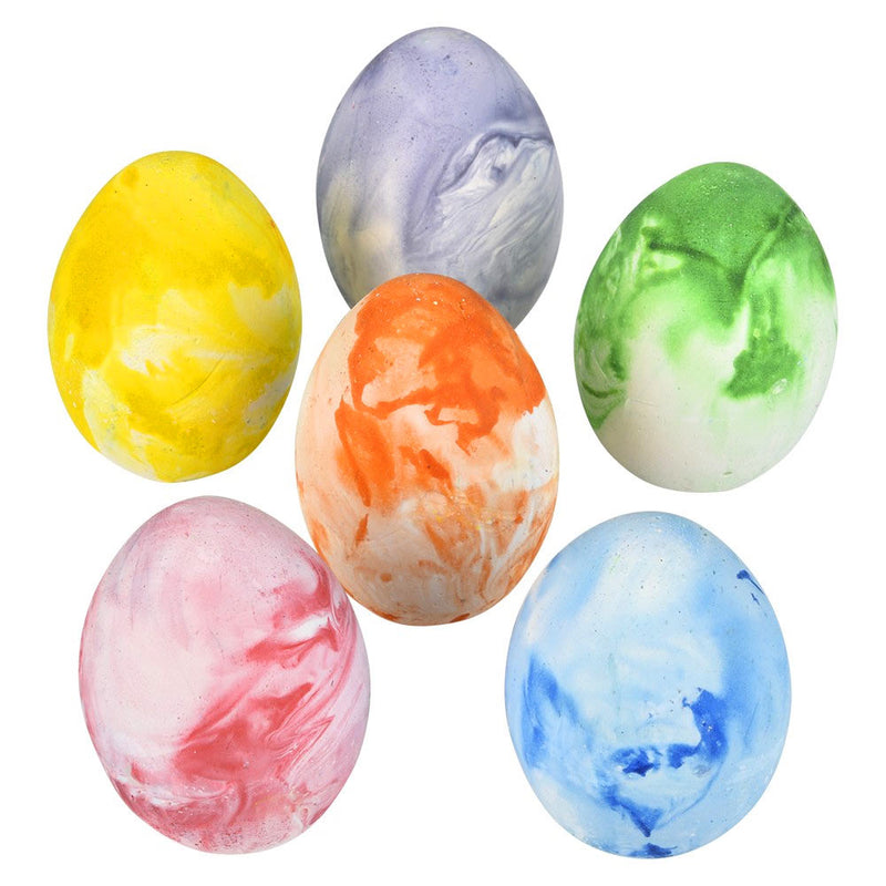 Egg Sidewalk Chalk-Marbleized Set 2.5"