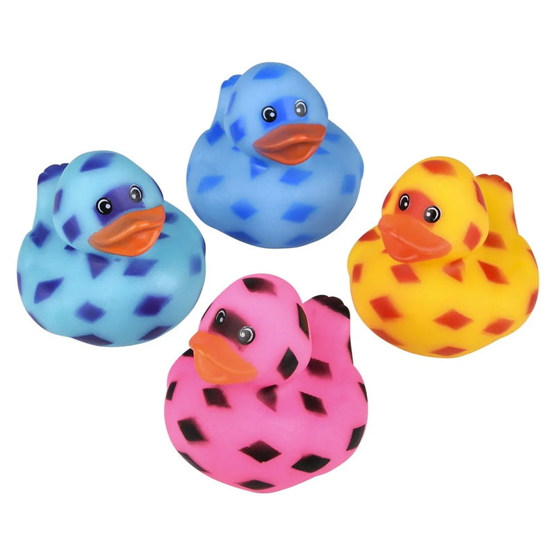 Rubber Ducky Checkered Assortment 2" (48 PACK)