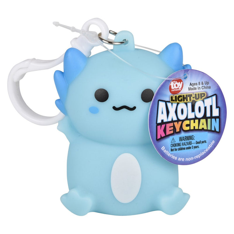 Light Up Axolotl Keychain 2.5" (DZ)