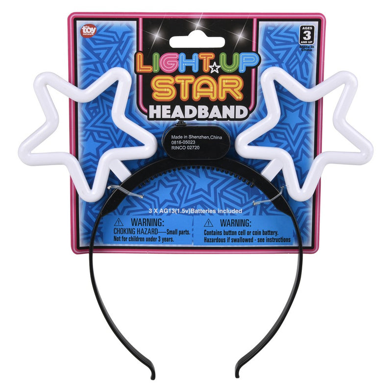 Light Up Neon Bright Star Headband