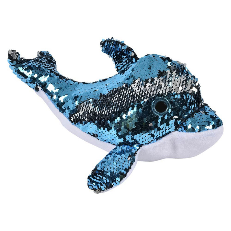 Plush Sequin Dolphin Assorted 10"