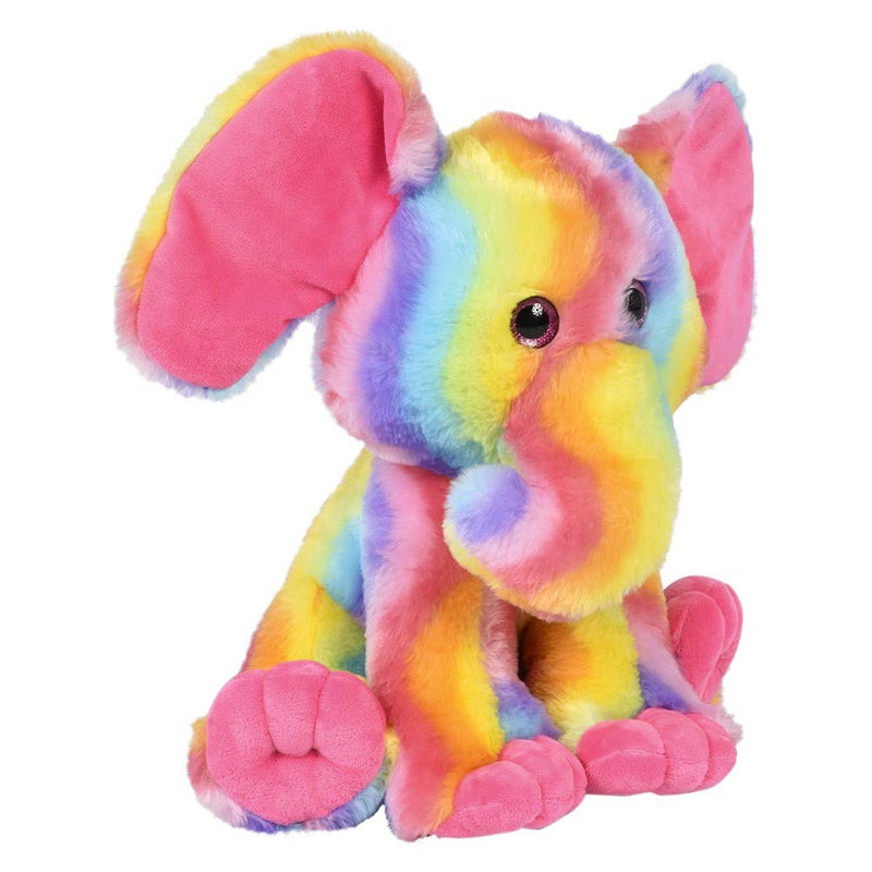 Plush Rainbow Elephant 8"