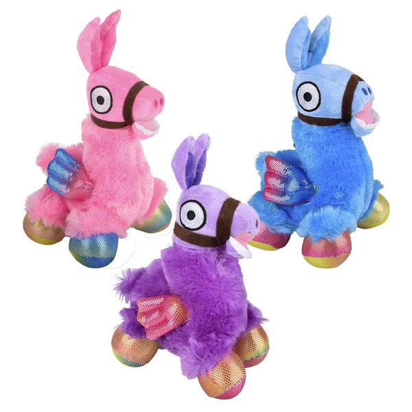 Plush Big Foot Magical Llama Assorted 10"