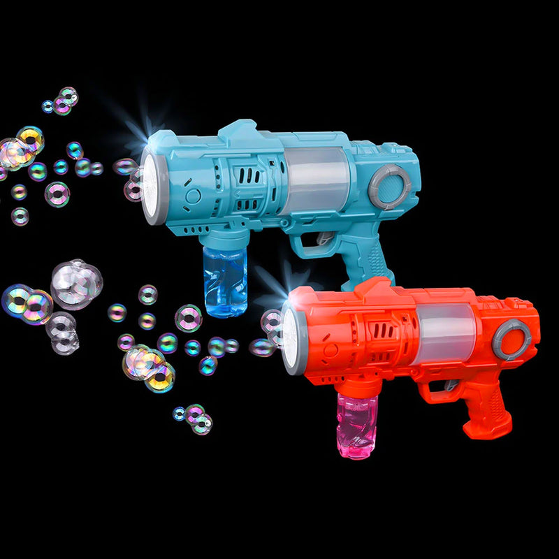 Light Up Bubble Space Rifle with Sound 9.25"