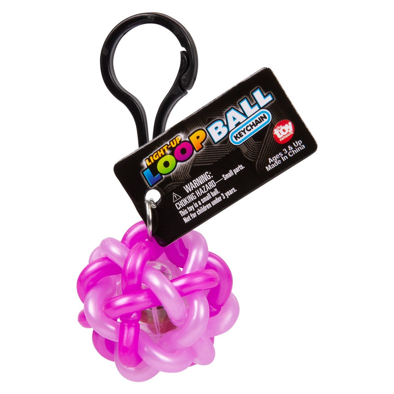 Light Up Loop Ball Backpack Clip 1.5" (24 PACK)