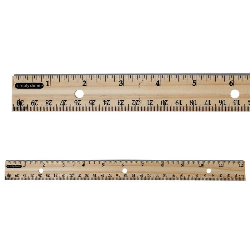 Ruler with Metal Edge 12"