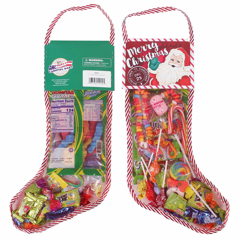 Filled Christmas Stocking 15" All Candy