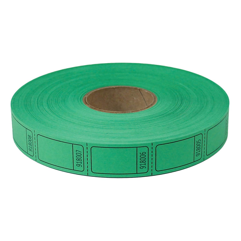 Roll Tickets - Blank - Green (2000 per roll)