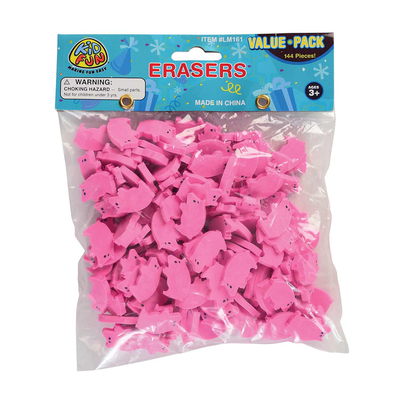 Pig Erasers .75" (144 PACK)