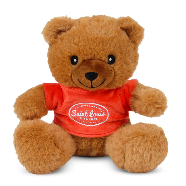 St. Louis Souvenir Teddy Bear Red 8"