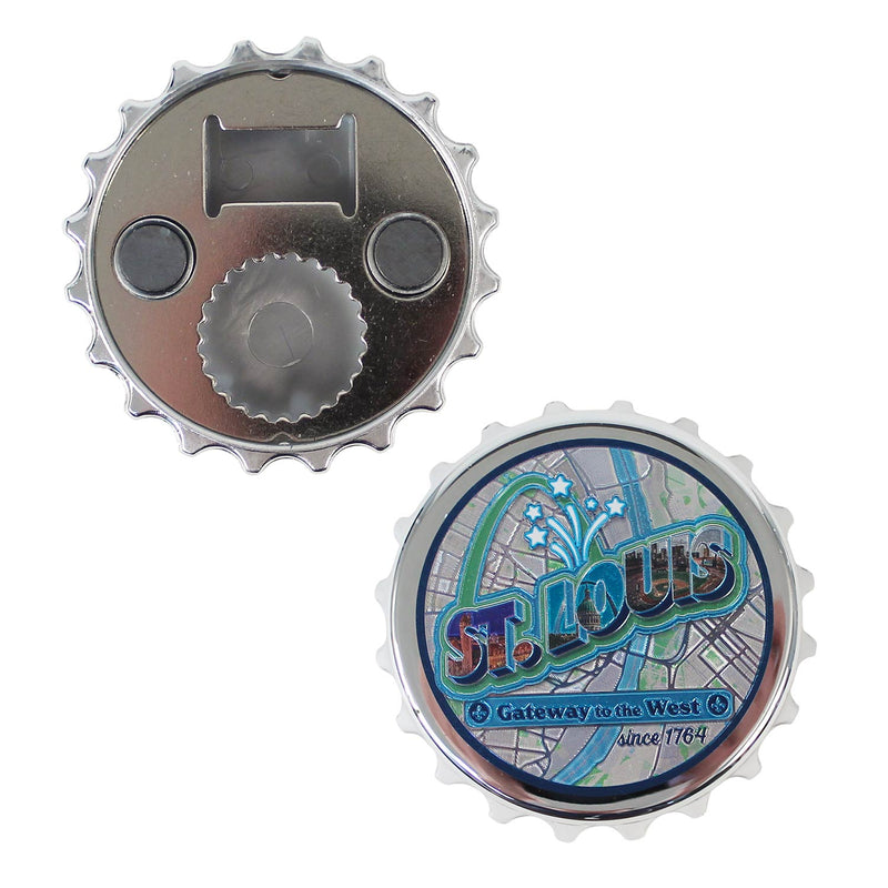 St. Louis Souvenir Magnet Bottle Opener 3"