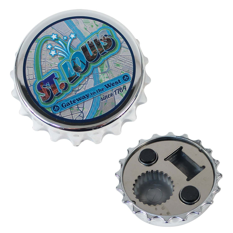 St. Louis Souvenir Magnet Bottle Opener 3"