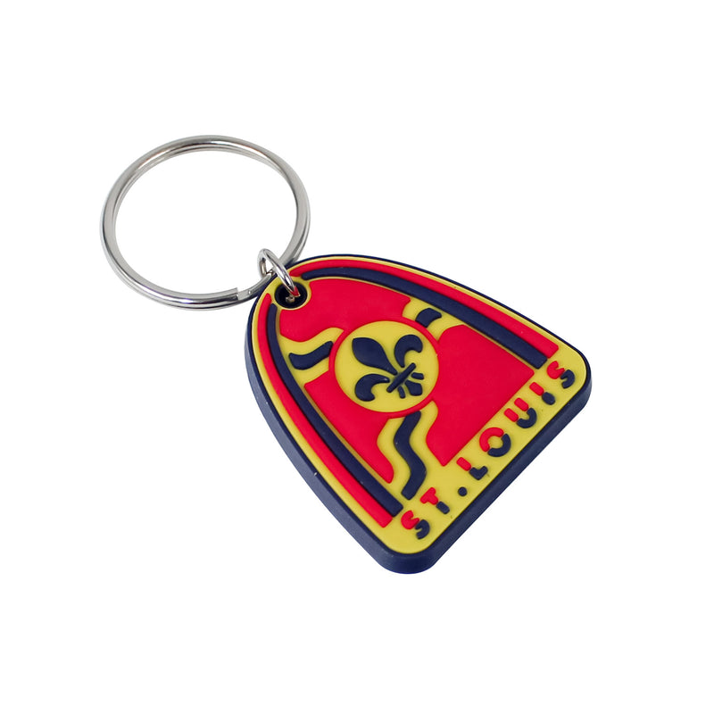 St. Louis Arch and Flag Keychain 1.75"