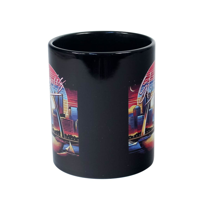 St. Louis Souvenir Mug Retro Neon 11 oz