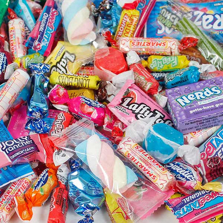 a pile of candy