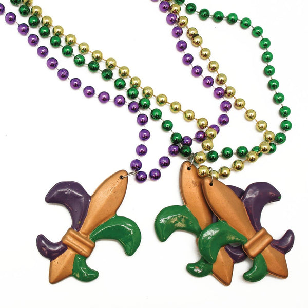 42 Mardi Gras Pirate Rubber Duck Beads Necklace