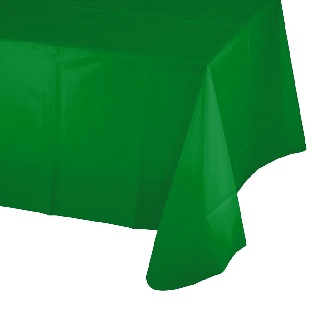 Plastic Table Cover - Festive Green 54