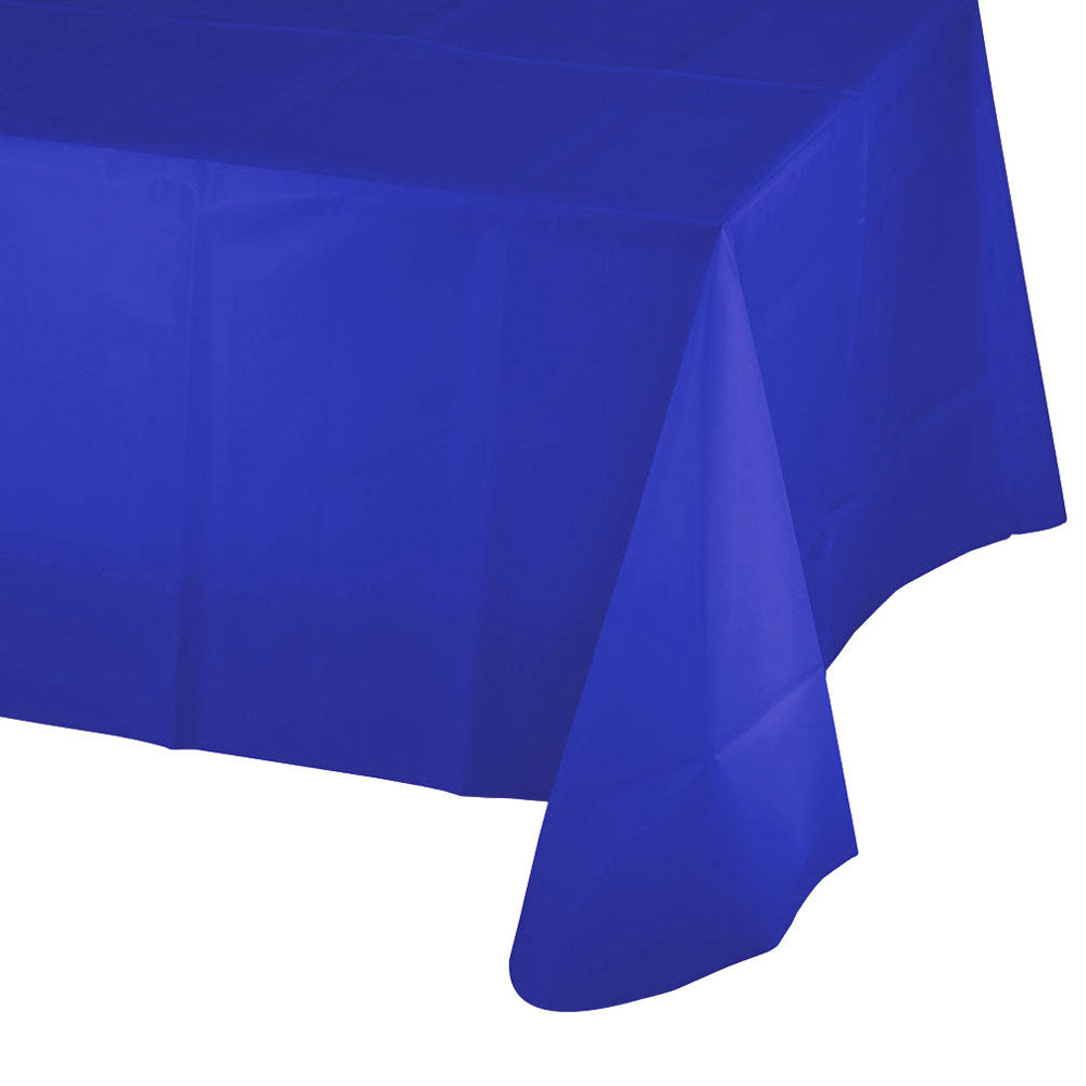 Plastic Table Cover - Bright Blue 54