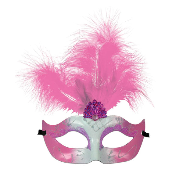 Silver And Pink Masquerade Masks