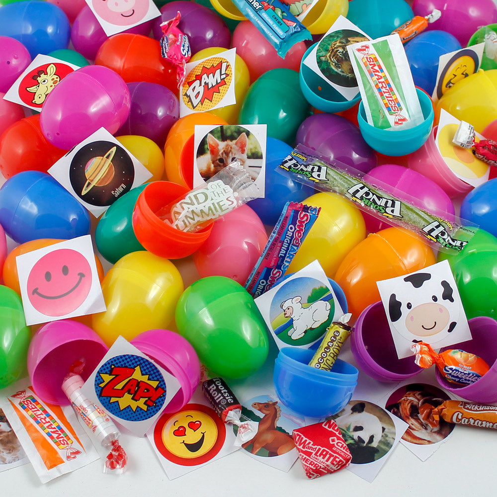 Candy & Sticker Filled Easter Eggs 2-1/3