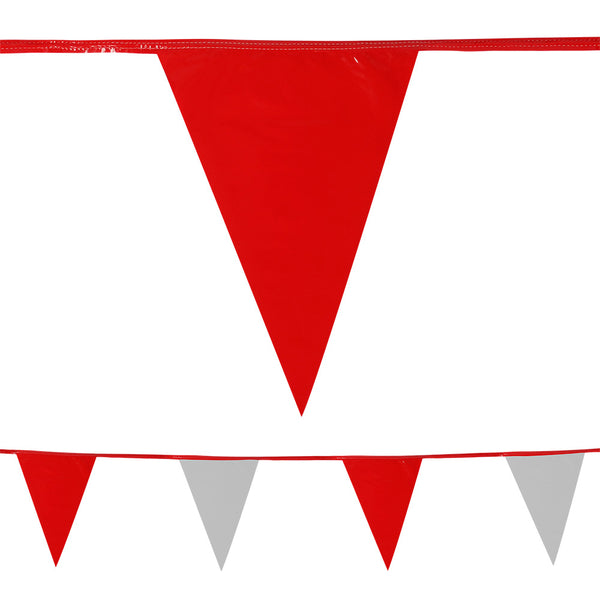 Heavy Duty Pennant String - Red/White 105