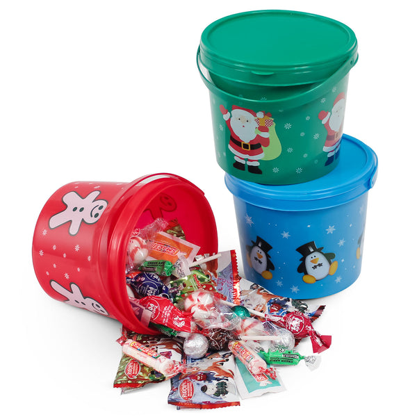 Plastic deals christmas buckets